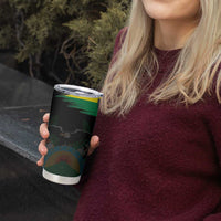 Bolivia Andean Condor Tumbler Cup Grunge Flag Motif