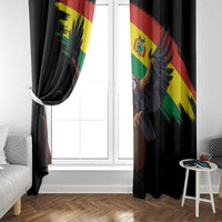 Bolivia Andean Condor Window Curtain Grunge Flag Motif