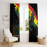 Bolivia Andean Condor Window Curtain Grunge Flag Motif