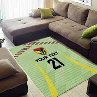 Bolivia Football Custom Area Rug Wiphala Flag Pattern Spirit