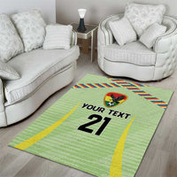 Bolivia Football Custom Area Rug Wiphala Flag Pattern Spirit