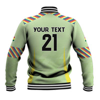 Bolivia Football Custom Baseball Jacket Wiphala Flag Pattern Spirit