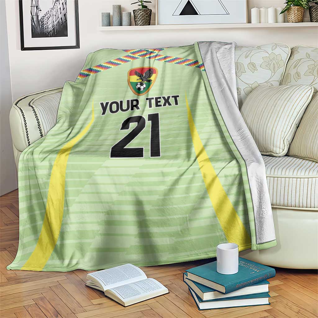 Bolivia Football Custom Blanket Wiphala Flag Pattern Spirit