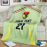 Bolivia Football Custom Blanket Wiphala Flag Pattern Spirit