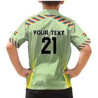 Bolivia Football Custom Family Matching Mermaid Dress and Hawaiian Shirt Wiphala Flag Pattern Spirit