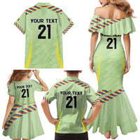 Bolivia Football Custom Family Matching Mermaid Dress and Hawaiian Shirt Wiphala Flag Pattern Spirit