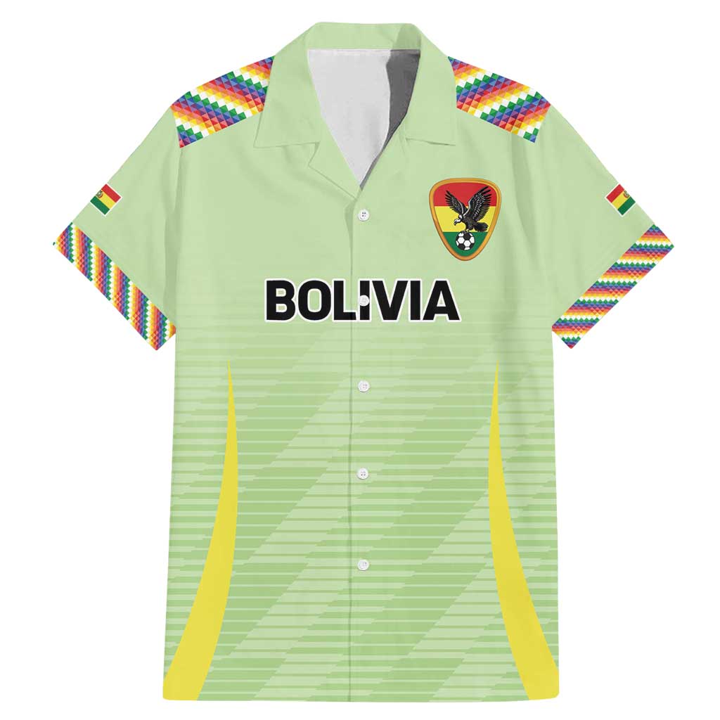 Bolivia Football Custom Family Matching Mermaid Dress and Hawaiian Shirt Wiphala Flag Pattern Spirit