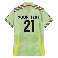 Bolivia Football Custom Family Matching Short Sleeve Bodycon Dress and Hawaiian Shirt Wiphala Flag Pattern Spirit