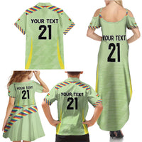 Bolivia Football Custom Family Matching Summer Maxi Dress and Hawaiian Shirt Wiphala Flag Pattern Spirit