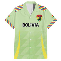 Bolivia Football Custom Family Matching Summer Maxi Dress and Hawaiian Shirt Wiphala Flag Pattern Spirit