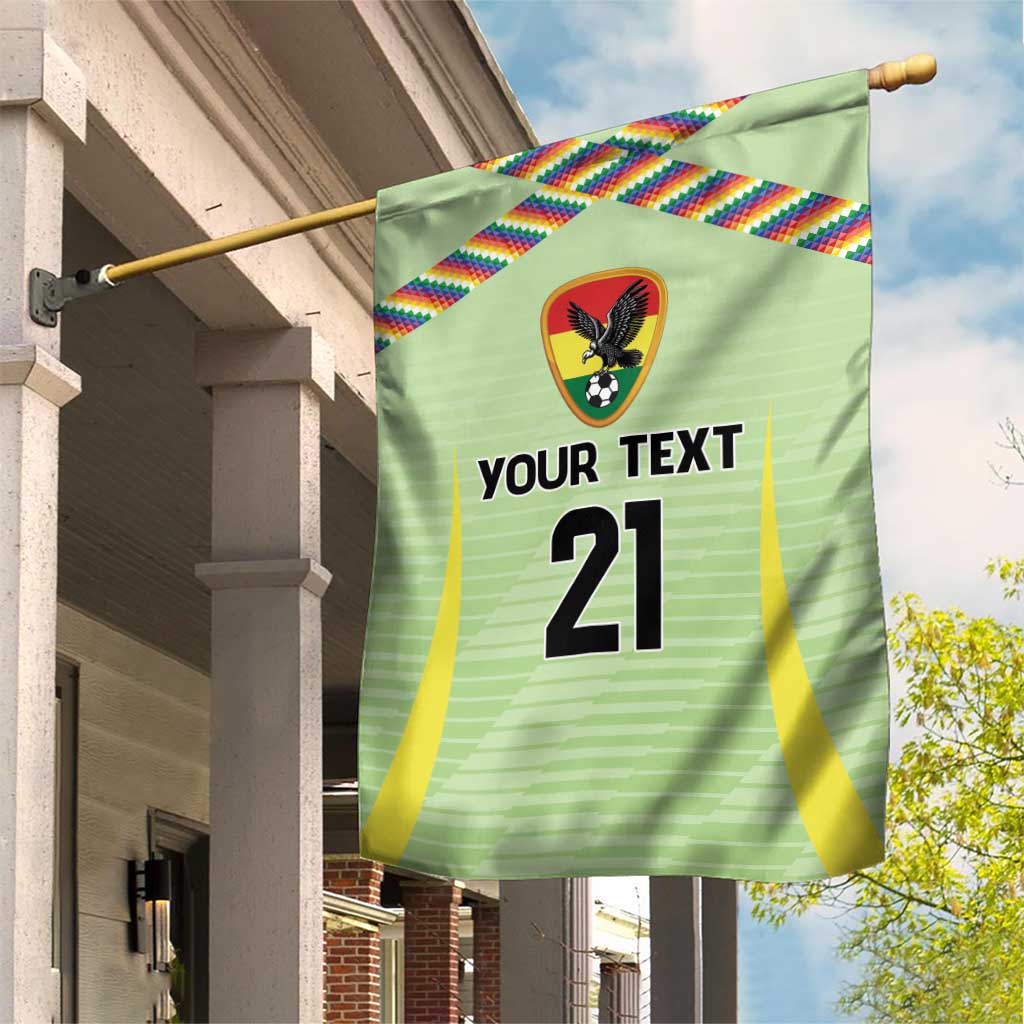 Bolivia Football Custom Garden Flag Wiphala Flag Pattern Spirit