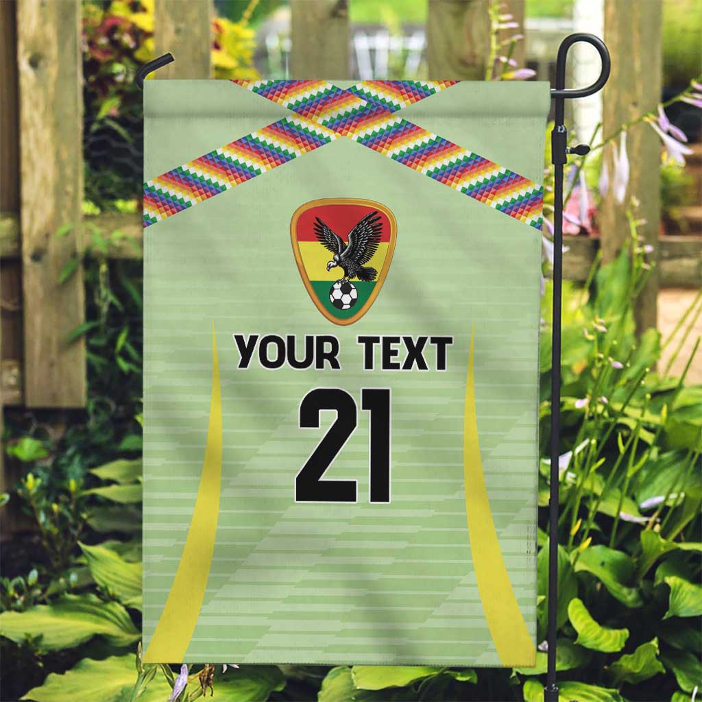 Bolivia Football Custom Garden Flag Wiphala Flag Pattern Spirit