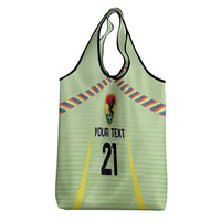 Bolivia Football Custom Grocery Bag Wiphala Flag Pattern Spirit