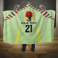 Bolivia Football Custom Hooded Blanket Wiphala Flag Pattern Spirit