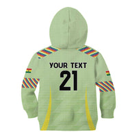 Bolivia Football Custom Kid Hoodie Wiphala Flag Pattern Spirit