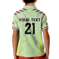 Bolivia Football Custom Kid Polo Shirt Wiphala Flag Pattern Spirit