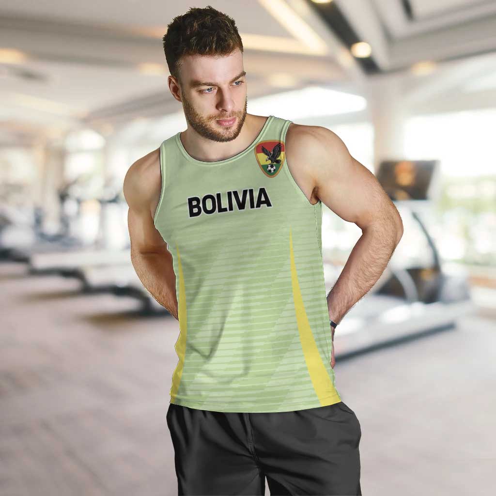 Bolivia Football Custom Men Tank Top Wiphala Flag Pattern Spirit