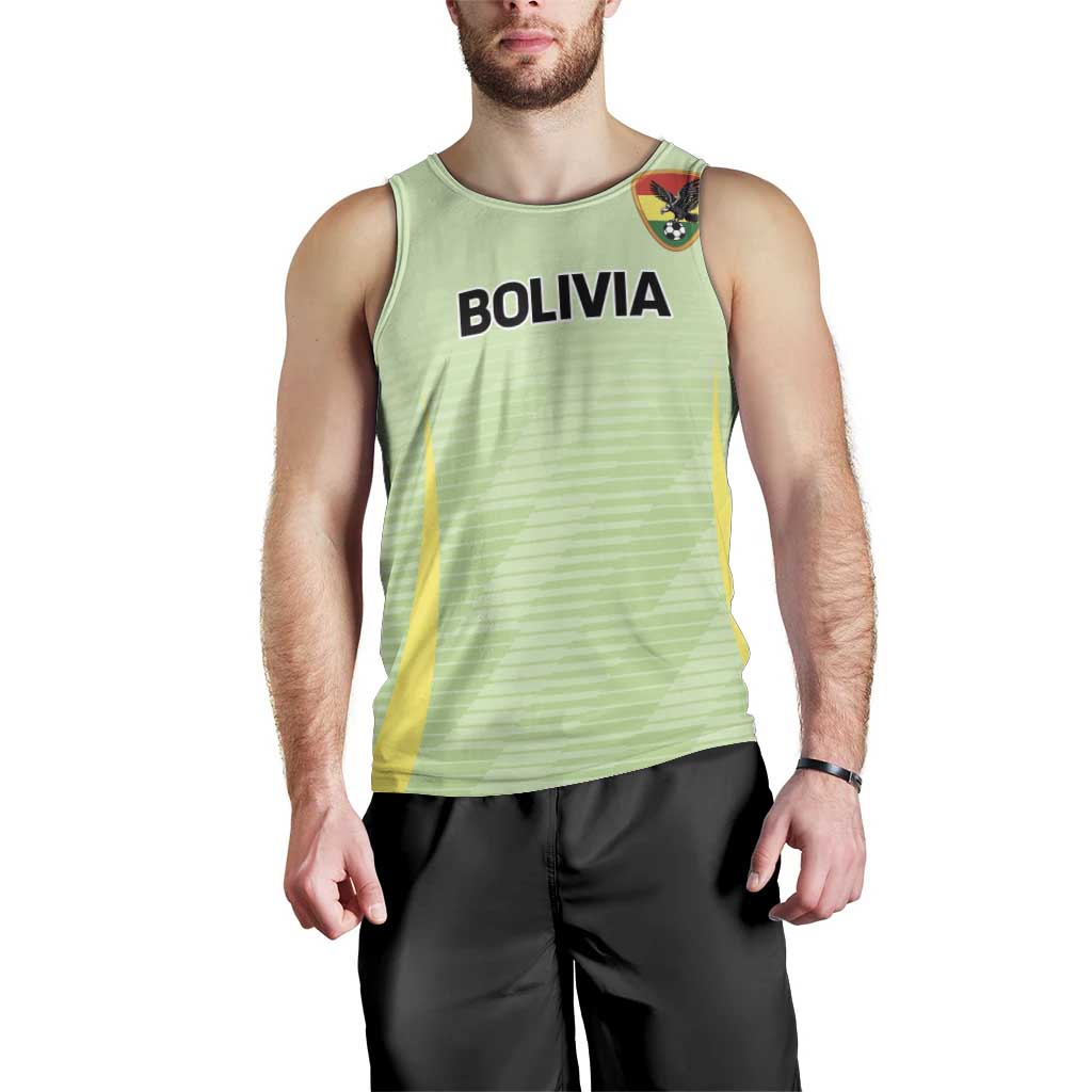Bolivia Football Custom Men Tank Top Wiphala Flag Pattern Spirit