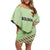 Bolivia Football Custom Off Shoulder Short Dress Wiphala Flag Pattern Spirit