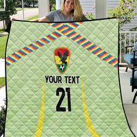 Bolivia Football Custom Quilt Wiphala Flag Pattern Spirit