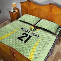 Bolivia Football Custom Quilt Bed Set Wiphala Flag Pattern Spirit
