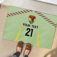 Bolivia Football Custom Rubber Doormat Wiphala Flag Pattern Spirit