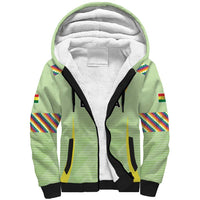 Bolivia Football Custom Sherpa Hoodie Wiphala Flag Pattern Spirit