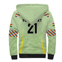Bolivia Football Custom Sherpa Hoodie Wiphala Flag Pattern Spirit