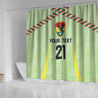 Bolivia Football Custom Shower Curtain Wiphala Flag Pattern Spirit
