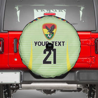 Bolivia Football Custom Spare Tire Cover Wiphala Flag Pattern Spirit