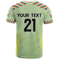 Bolivia Football Custom T Shirt Wiphala Flag Pattern Spirit