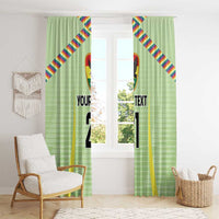Bolivia Football Custom Window Curtain Wiphala Flag Pattern Spirit