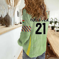 Bolivia Football Custom Women Casual Shirt Wiphala Flag Pattern Spirit