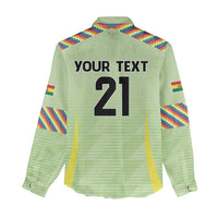 Bolivia Football Custom Women Casual Shirt Wiphala Flag Pattern Spirit