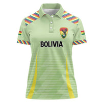 Bolivia Football Custom Women Polo Shirt Wiphala Flag Pattern Spirit