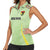 Bolivia Football Custom Women Sleeveless Polo Shirt Wiphala Flag Pattern Spirit