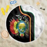 Bolivia Simple Coat of Arm Beach Blanket