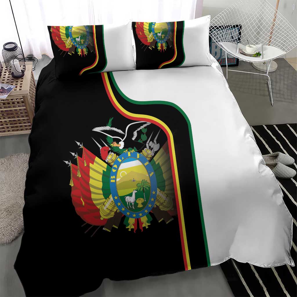 Bolivia Simple Coat of Arm Bedding Set