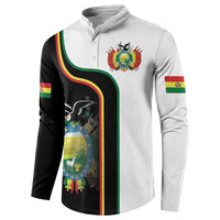 Bolivia Simple Coat of Arm Button Sweatshirt