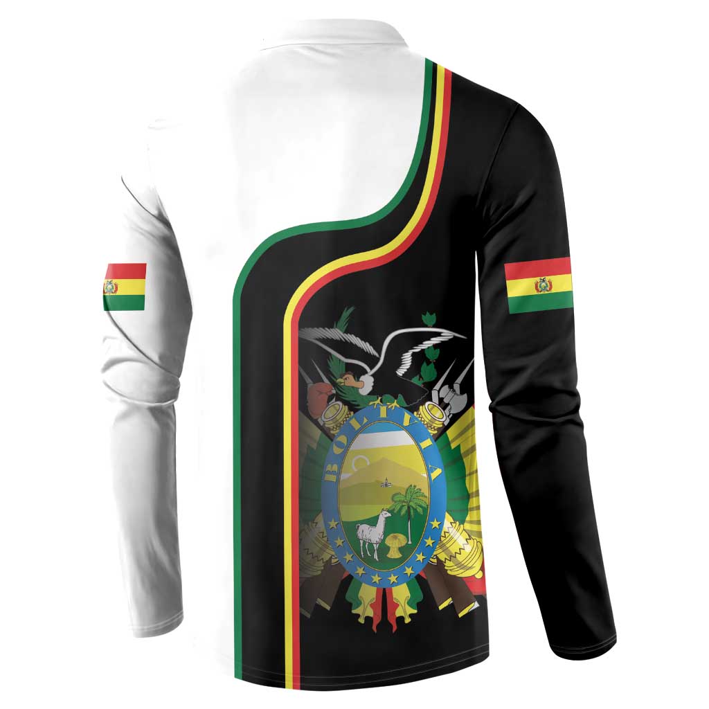 Bolivia Simple Coat of Arm Button Sweatshirt