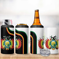 Bolivia Simple Coat of Arm 4 in 1 Can Cooler Tumbler