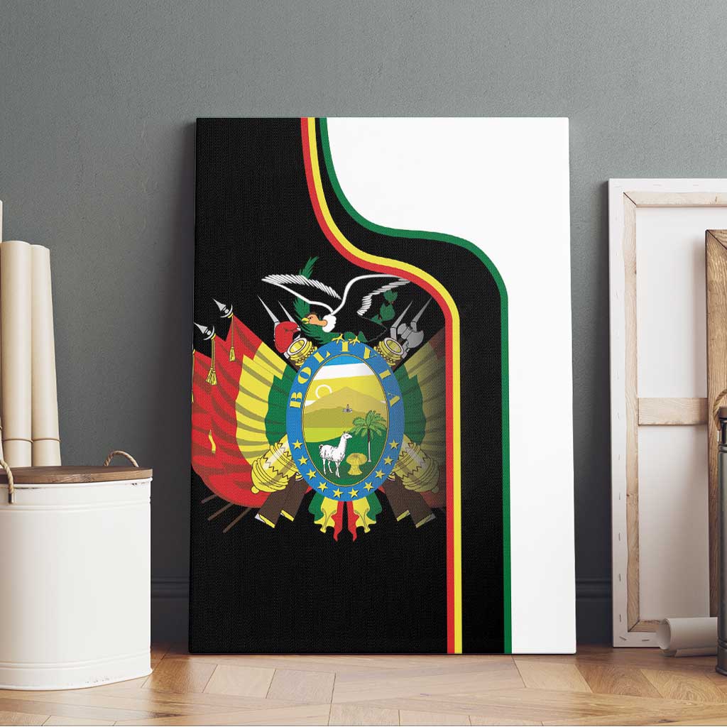 Bolivia Simple Coat of Arm Canvas Wall Art