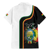 Bolivia Simple Coat of Arm Family Matching Mermaid Dress and Hawaiian Shirt