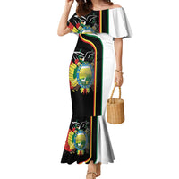 Bolivia Simple Coat of Arm Family Matching Mermaid Dress and Hawaiian Shirt