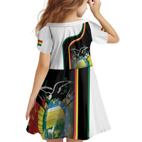 Bolivia Simple Coat of Arm Family Matching Off Shoulder Maxi Dress and Hawaiian Shirt