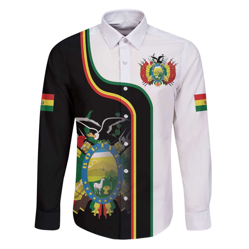 Bolivia Simple Coat of Arm Family Matching Puletasi and Hawaiian Shirt