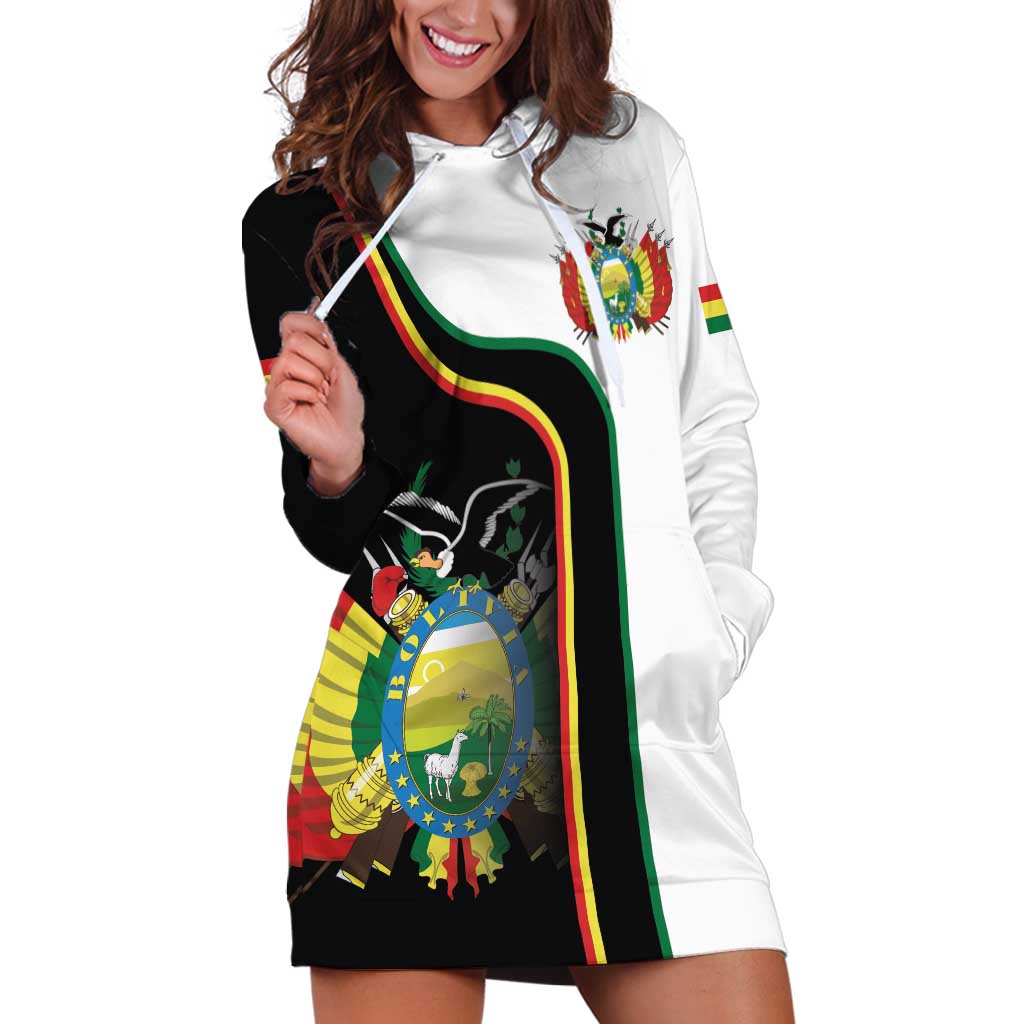 Bolivia Simple Coat of Arm Hoodie Dress