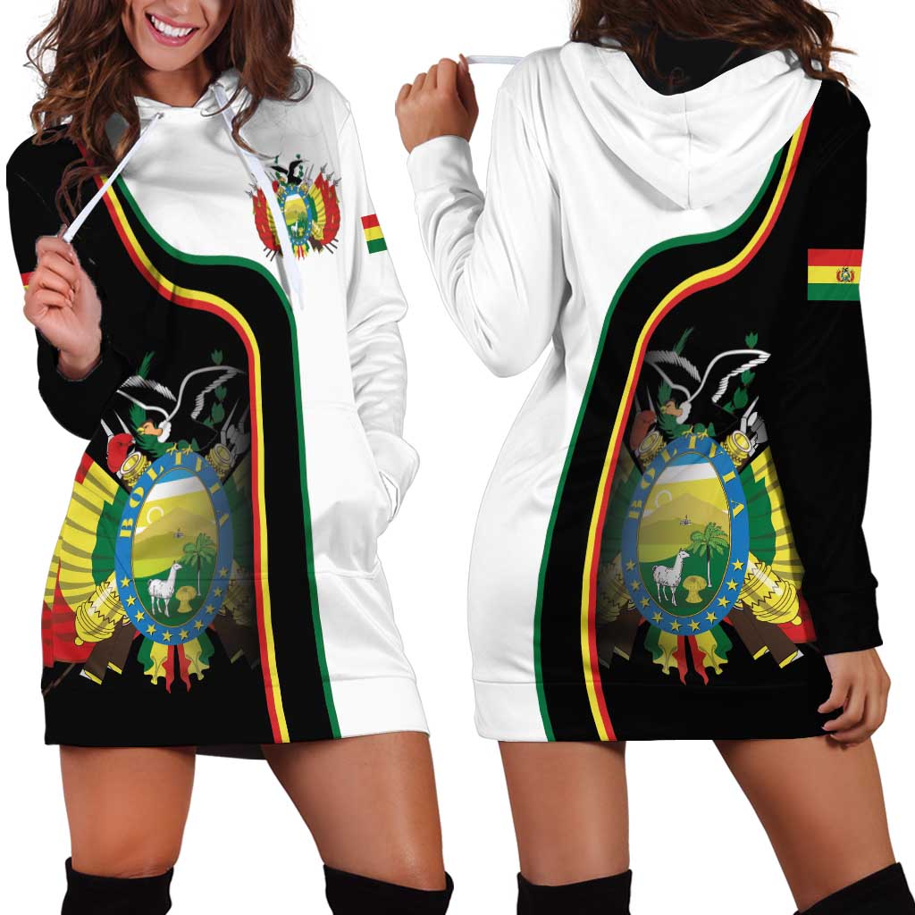 Bolivia Simple Coat of Arm Hoodie Dress