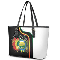 Bolivia Simple Coat of Arm Leather Tote Bag