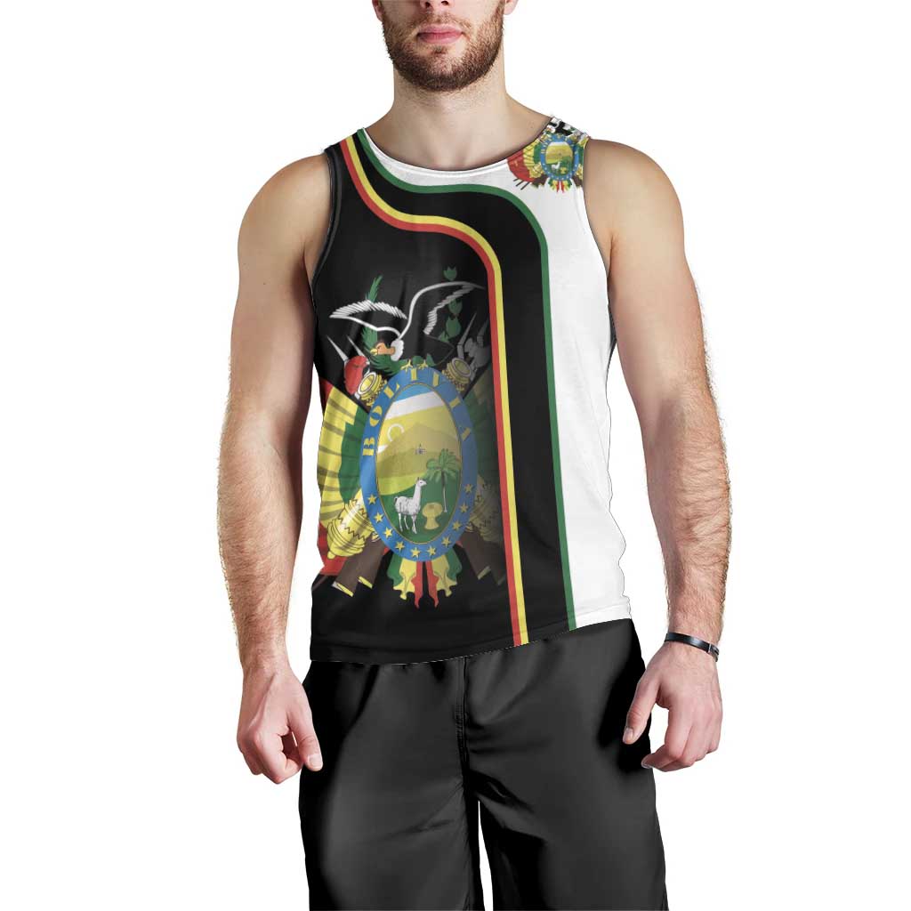 Bolivia Simple Coat of Arm Men Tank Top